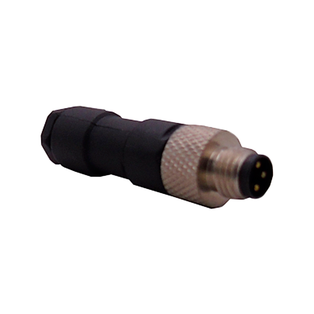 CSM8-3-M-T — CONECTOR RECTO M8, 3 PINES