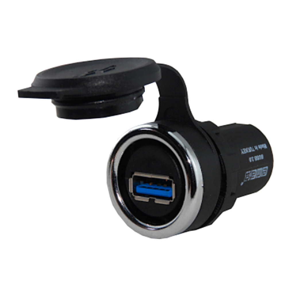 BUSB30 — PUERTO TIPO USB VERSION 3.0.FO CON CAPUCHA PLASTICA SIN CABLE.