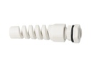 CONECTOR GLAND.GRIS C/ESPIRAL PG7 6MM (1, /4) POLIAMIDA  INCLUYE TUERCA Y SELLO,BARRENO 7/16