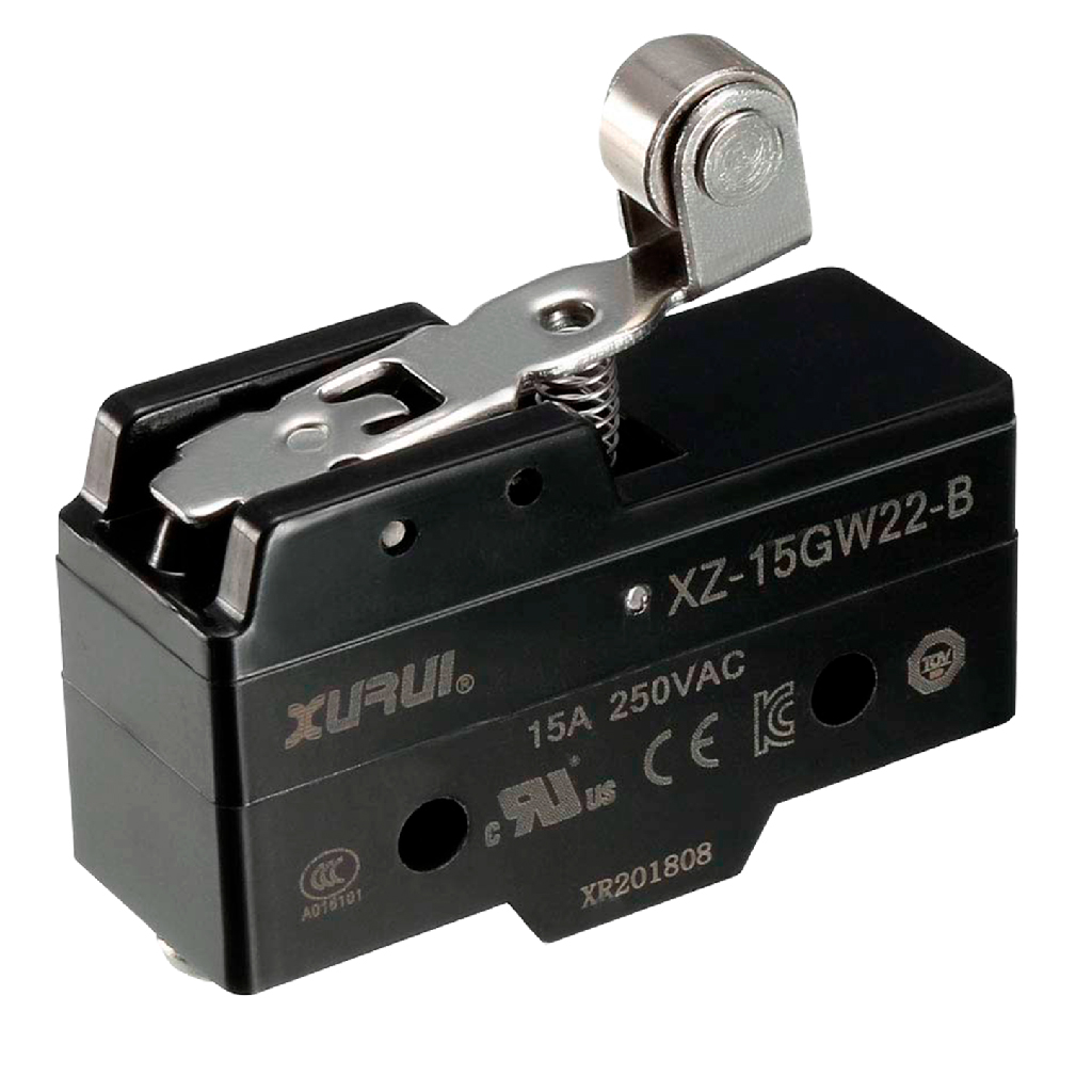 XZ-15GW22-B — MICROSWITCH MINIATURA PALANCA CORTA ROLD, ANA METALICA 1NA+1NC 15A/125V