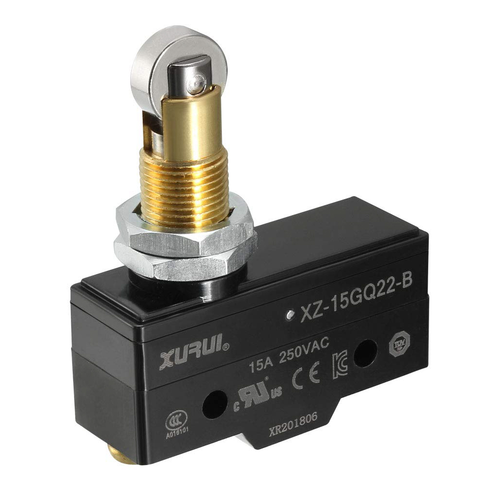 XZ-15GQ22-B — MICROSWITCH MINIATURA ROLDANA METALICA, 1NA+1NC 15A/125V