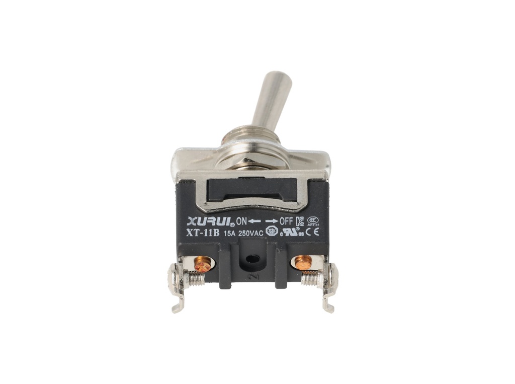 XT-11B — INTERRUPTOR DE PALANCA 2 TORNILLOS, ON-OFF,  125/277VAC