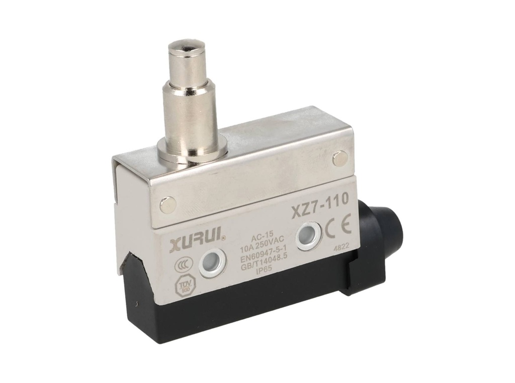 XZ7-110 — MICROSWITCH MINIATURA BOTON MEDIANO 10A/, 250VCA