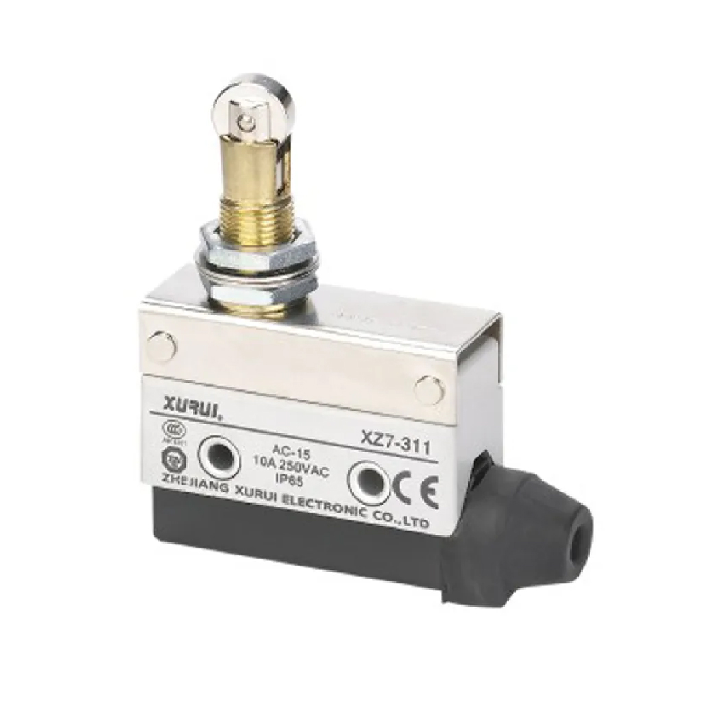 XZ7-311 — MICROSWITCH MINIATURA ROLDANA METALICA, 1NA+1NC, 10A 250V