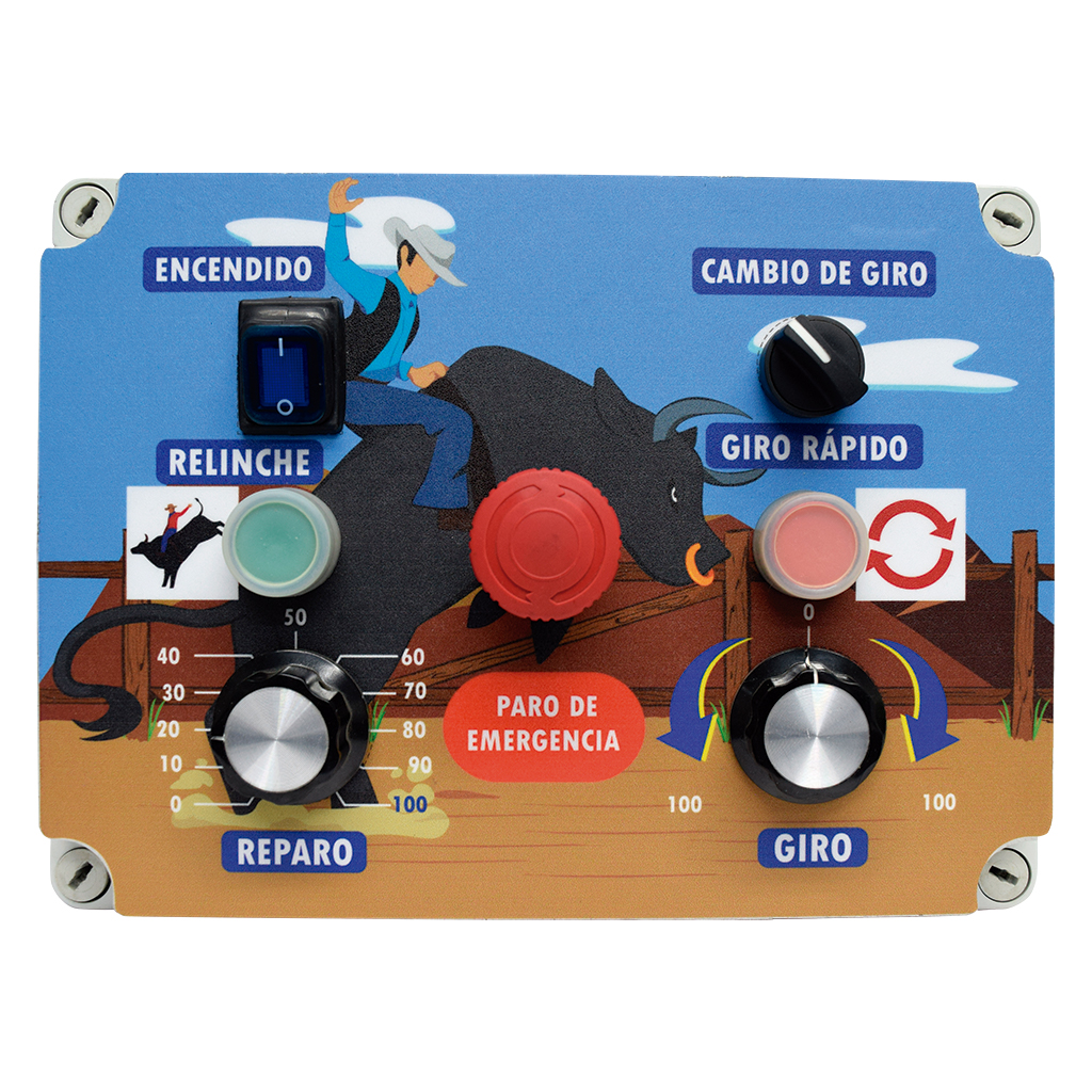 BULL BOX — CONTROL LECTRÓNICO PARA TORO MECÁNICO CON REPARO, GIRO Y RELINCHE