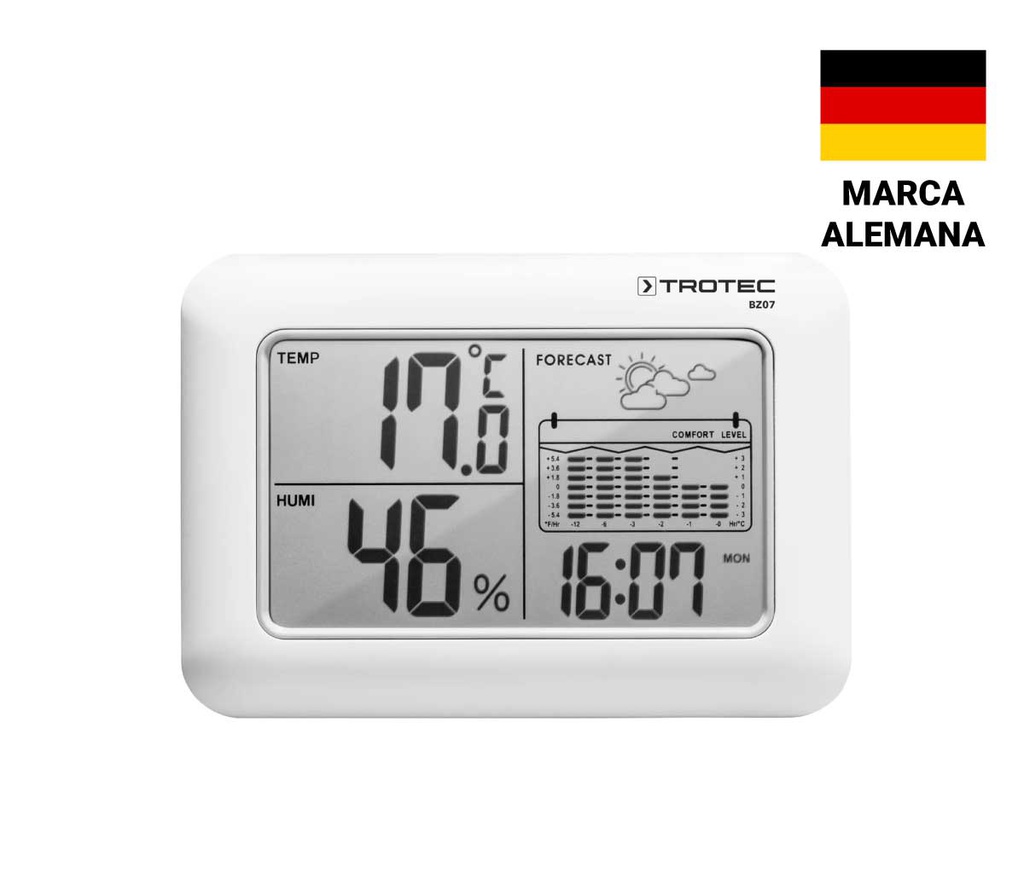 BZ07 — TERMOHIGROMETRO VISUALIZACION SIMULTANEARANGO DE TEMPERATURA 0 °C a +50 °C.