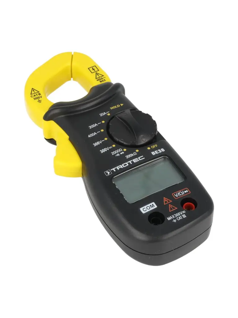 BE38 — AMPERIMETRO DE GANCHO 400A/300V/200, CATIII 300 V_x0002_