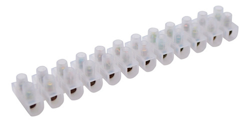 Regleta De Conexión 12 Polos 3a 12 Awg Tipo U 5pza Js-3a
