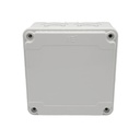 40201005 — CAJA CON KNOCKOUTS PRE-PERFORADOS PLASTICA ABS DE CONEXIONES 117X117X70.5MM. GRIS IP67