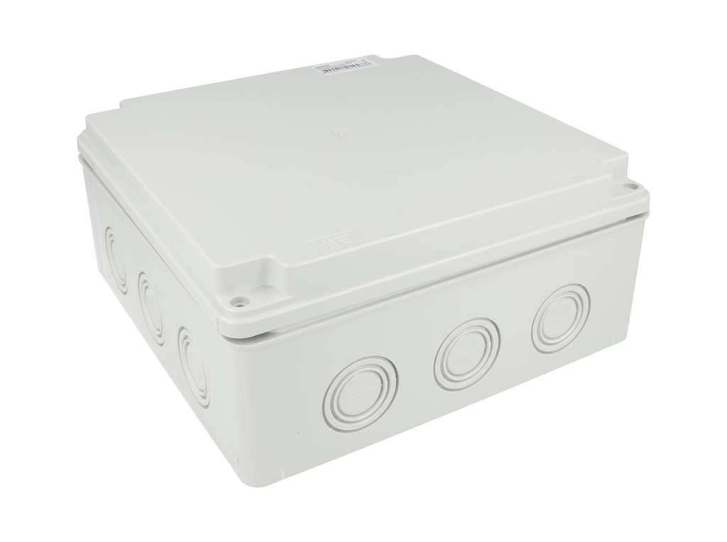 40205005 — CAJA CON KNOCKOUTS PRE-PERFORADOS PLASTICA ABS DE CONEXIONES 218X1218X96.5MM. GRIS IP67