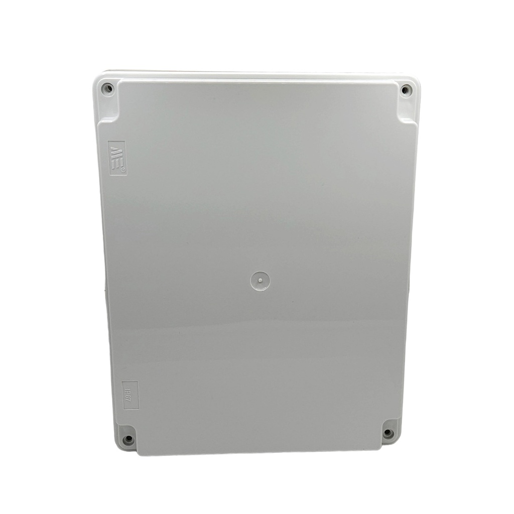 40208005 — CAJA CON KNOCKOUTS PRE-PERFORADOS PLASTICA ABS DE CONEXIONES 198X248X96.5MM. GRIS IP67