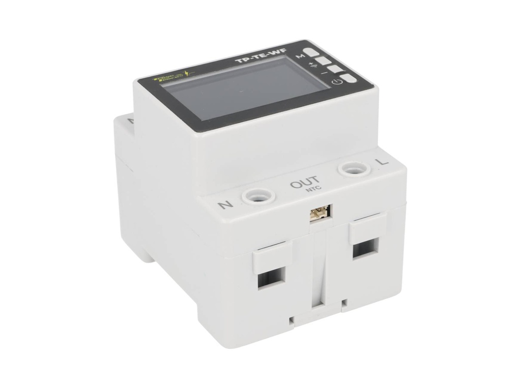 TP-TE-WF — VOLTIMETRO, MEDIDOR DE ENERGÍA WIFI, 110-220VCA, KW, PF, HZ, TEMP.-20/150GRADOS CENTÍGRADOS, KWH, TIEMPO, AMP.