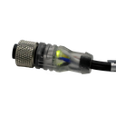 TP-M12NPN-4FS10 — CONECTOR CON LED NPN 4 PIN HEMBRA RECTO, CABLE DE 10 METROS