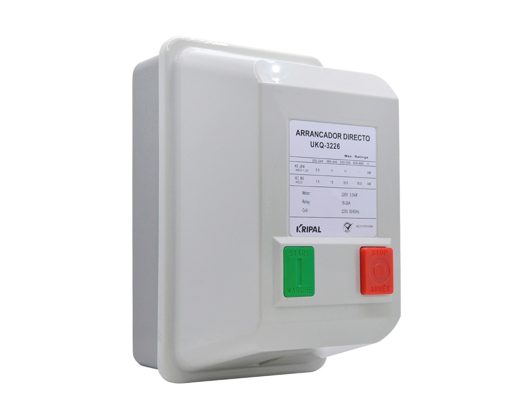UKQ-3236-220V — ARRANCADOR MAGNÉTICO 24-36A 220VAC KRIPAL UKQ-3236-220V