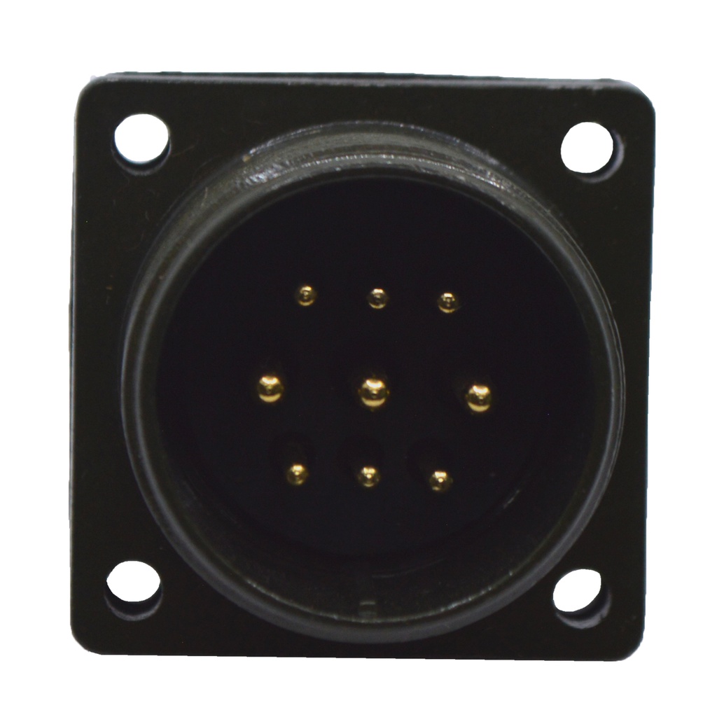TP-MSK-9PM-3 — CONECTOR MILITAR PLUG (MACHO) (PANEL) 9P