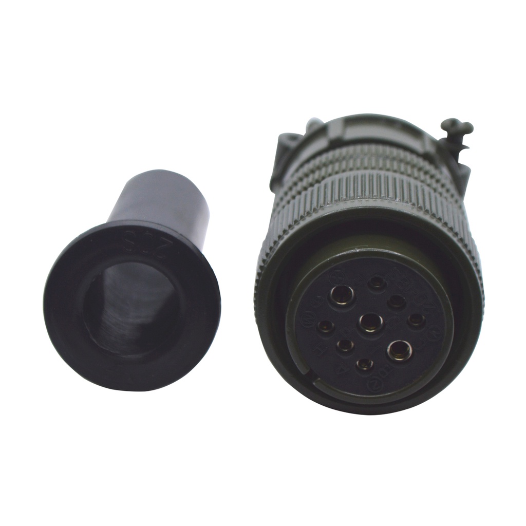 TP-MPG-9SF-3 — CONECTOR MILITAR PLUG (RECTO) 9P HEMBRA