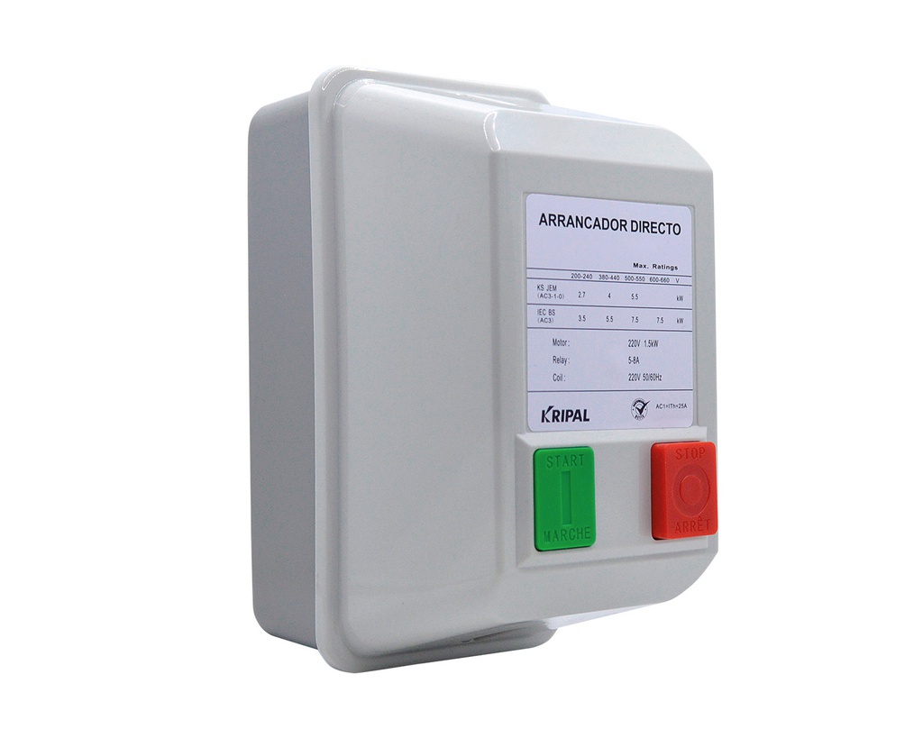 UKQ-5050-110V — ARRANCADOR MAGNÉTICO 34-50A CON CONTACTOR 50A BOBINA 110VCA