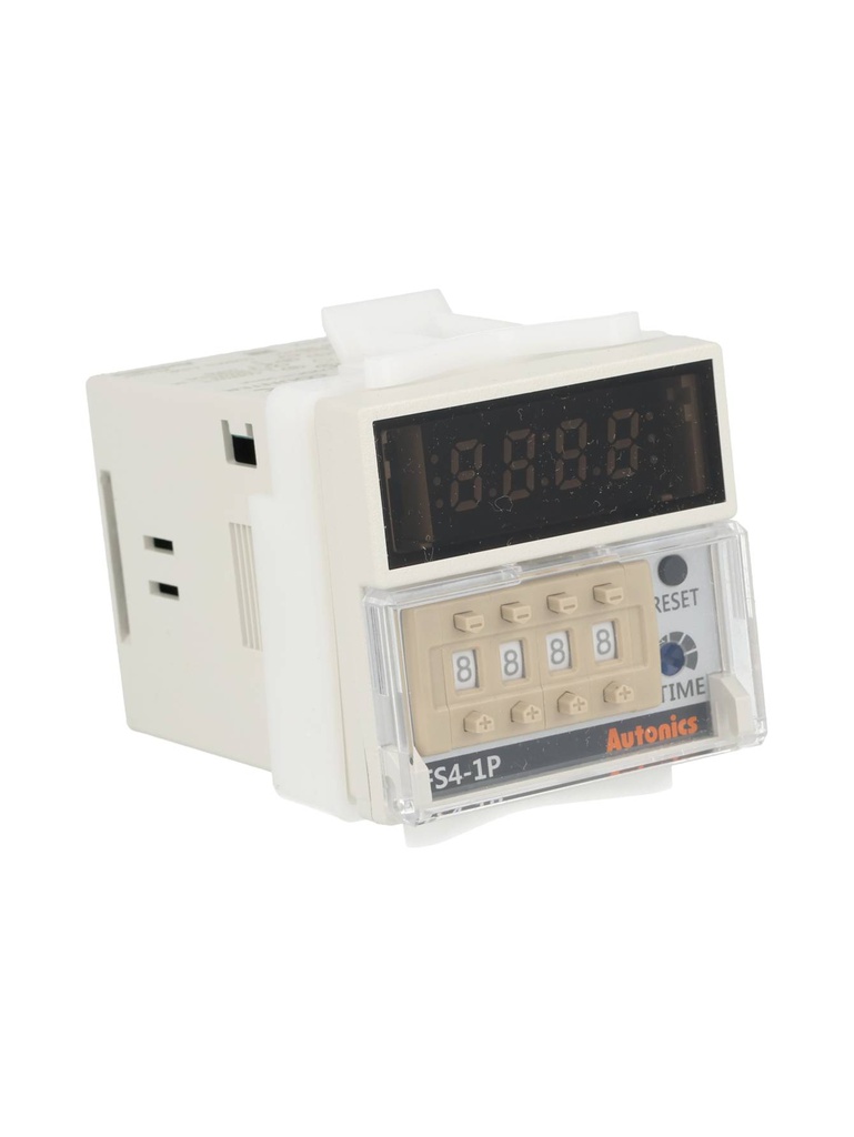 FS4-1P4 — CONTADOR 1/16 DIN, 4D, SALIDA RELAY 100-240VCA (REQUIERE BASE)
