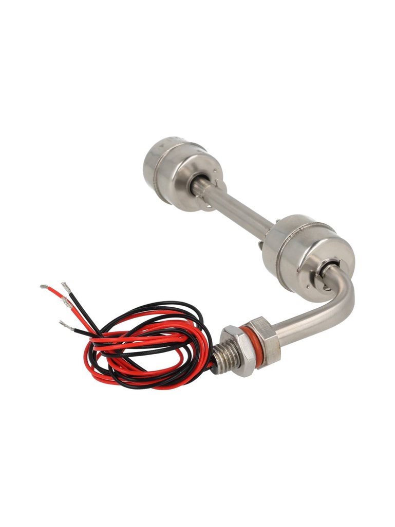 TP-L2SC-150 — FLOTADOR DOBLE CURVO DE NIVEL 150MM  ACERO INOXIDABLE 304, 200Cº 240VCA/100VCD/2A ROSCA 1/8"