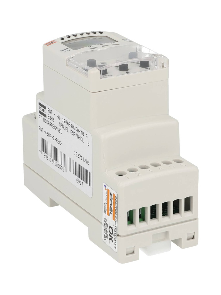BWT-40HR-S-REC — PROGRAMADOR HORARIO, ALIMENTACIÓN 100 A 240VCA HASTA 40 PROGRAMAS 20 ENCENDIDO 20 APAGADO