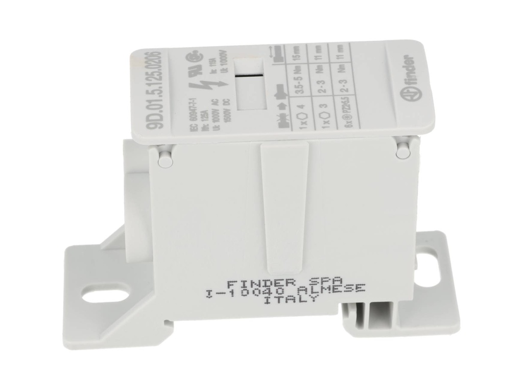 9D0151250206 – BLOQUE DE DISTRIBUCIÓN 2 ENTRADAS, 6 SALIDAS, 125A