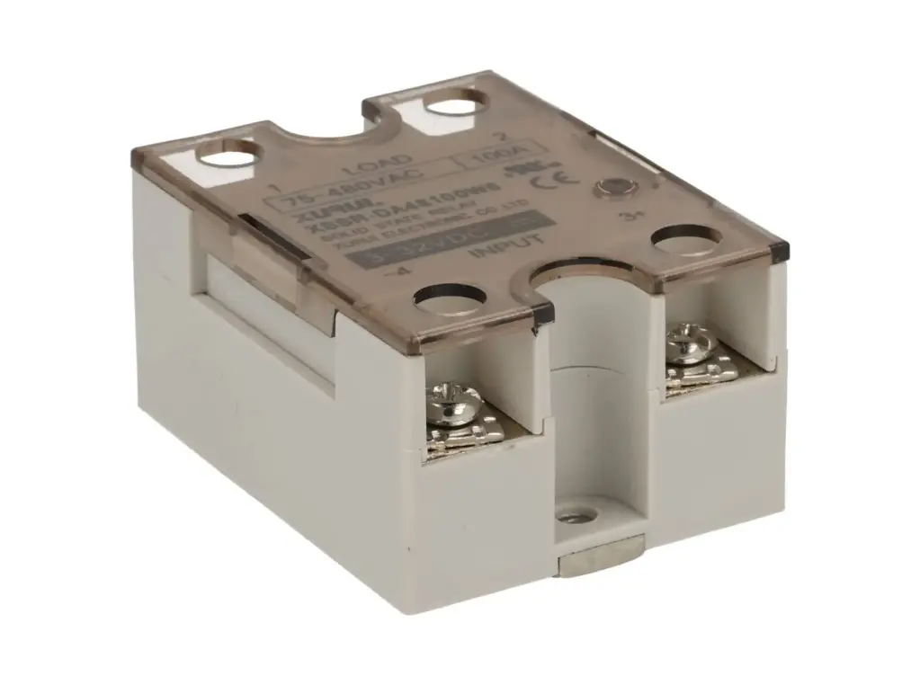 XSSR-DA48100W6 – RELE ESTADO SÓLIDO 100A/480VCA, VOLTAJE CONTROL 4-32VCD/, CRUCE POR CERO, CON LED INDICADOR, DOBLE SCR