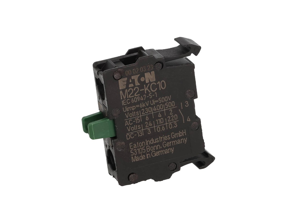 M22-KC10 — BLOCK CONTACTO NO CAJA