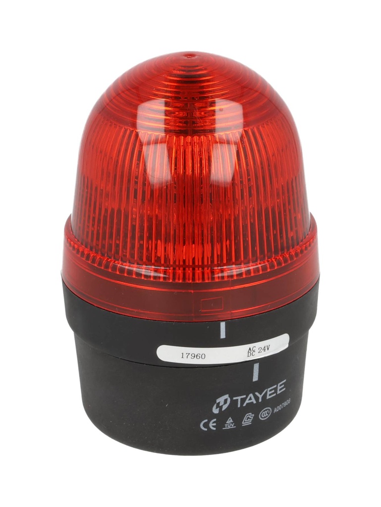70L03R024 — FAROLA 70MM 24VCA/VCD LED ROJO SOPORTE OPCIONAL