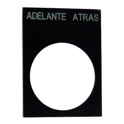 [2LP31SP] 2LP31SP — 22MM PLACA LEYENDA  ADELANTE/ATRAS