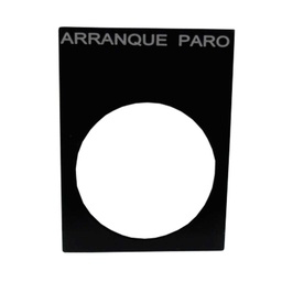 [2LP28SP] 2LP28SP — 22MM PLACA LEYENDA  ARRANQUE/PARO