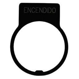 [LP20SP] LP20SP — 30MM PLACA LEYENDA  ENCENDIDO