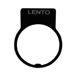 [LP11SP] LP11SP — 30MM PLACA LEYENDA  LENTO