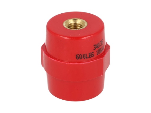 [INS-35] INS-35 — AISLADOR DE RESINA, AWG 35mm, ROSCA M8, CON TORNILLOS 8 X 35 PAVONADOS, AISLAMIENTO 10KV