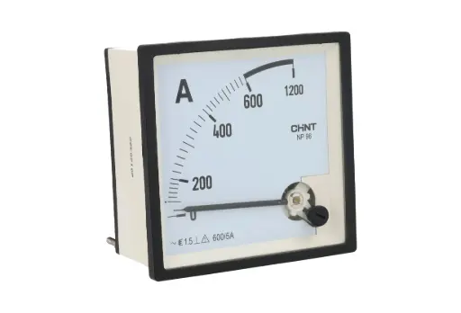 [NP96-A-600/5] NP96-A-600/5 — AMPERIMETRO ANALOGO 0-600A/5, 96 X 96MM