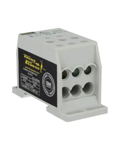 [XK2-D2-4/4X6] XK2-D2-4/4X6 — BLOQUE DE DISTRIBUCION MULTIPROPOSITO 125A MAX.4 CONDUCTORES, CALIBRE 6 AWG