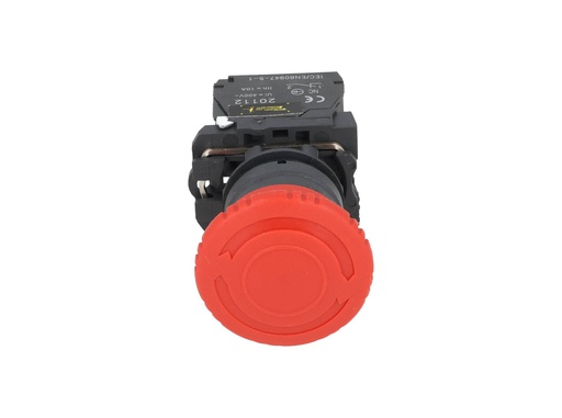 [TP-XB5-ER] TP-XB5-ER — BOTON HONGO 40mm PLASTICO DE EMERGENCIA1NC 22mm, TIPO HONGO *NO SON A PRUEBA DE EXPLOSION*