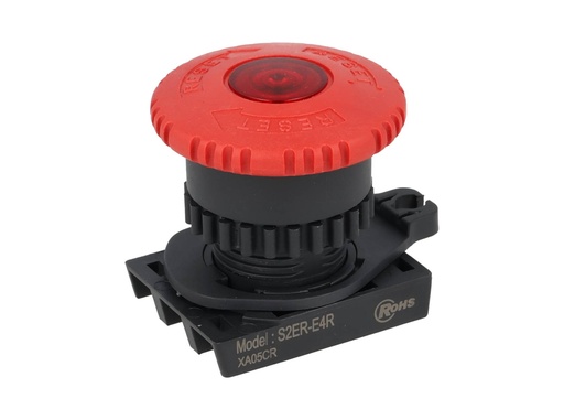 [S2ER-E4R] S2ER-E4R — BOTON PARO DE EMERGENCIA ILUMINADO, HONGODE 40mm
