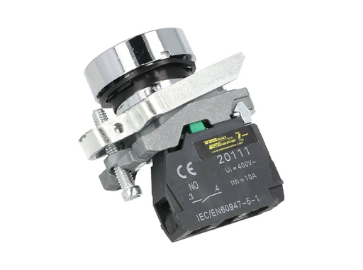 [TP-XB4-G] TP-XB4-G — BOTON PULSADOR METALICO VERDE NA 22mm CON SIMBOLO DE ENCENDIDO *NO SON A PRUEBA DE EXPLOSION*