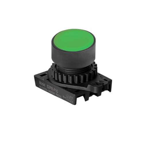 [S2PR-P1G] S2PR-P1G — S2PR-P1G — BOTON PULSADOR VERDE 22MM