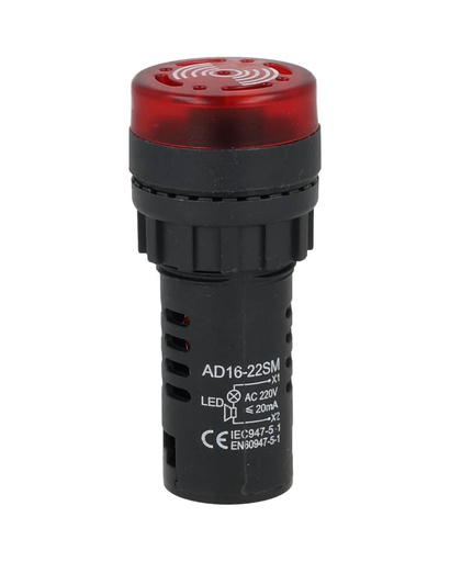[BLIR220V] BLIR220V — BUZZER INTERMITENTE 220VCA 50/60HZ, 85DB