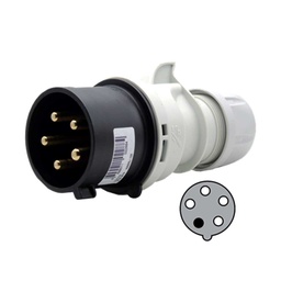 [S52S50] S52S50 — CLAVIJA CONECTOR GLANDULA 32 A 480-500V3P+N+T, 7h