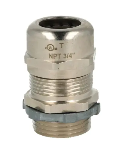 [CGM-PG3/4NPT] CGM-PG3/4NPT — CONECTOR GLAND.METALICO 3/4 NPT 13-18mm LATON NIQUELADO