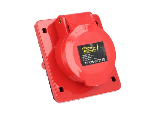 [TP-CIS-3PT16E] TP-CIS-3PT16E — CONECTOR IND HEMBRA PARA GABINETE 3P+T 16A415VCA, (PARA MACHO # TP-CIP-3PT16) 