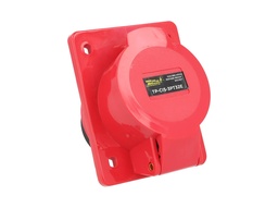[TP-CIS-3PT32E] TP-CIS-3PT32E — CONECTOR IND HEMBRA PARA GABINETE 3P+T 32A415VCA, (PARA MACHO #TP-CIP-3PT32) 