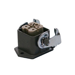 [FIC10-4P-B] FIC10-4P-B — CONECTOR INDEPENDIENTE HEMBRA 10A 400V 4PIN PANEL (MACHOS MIC10-4P-TOPARA SIDE) 