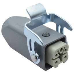 [FIC10-4P-B-C] FIC10-4P-B-C — CONECTOR INDEPENDIENTE HEMBRA 10A 400V 4PIN SOBREPONER (MACHOS MIC10-4P-TOPARA SIDE)  (PG11) 