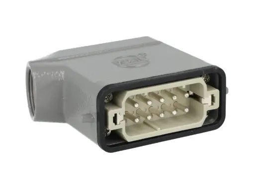 [MIC10-10P-SIDE] MIC10-10P-SIDE — CONECTOR INDEPENDIENTE MACHO 10A 400V 10PIN 90° (HEMBRAS FIC10-10P-B/BC)  (PG16) 