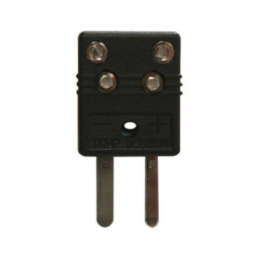 [TP-J11-M] TP-J11-M — CONECTOR MACHO PARA TERMOCUPLA TIPO J NEGRO 