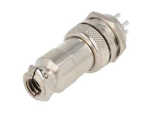 [TP-GX20-5P] TP-GX20-5P — CONECTORES (PAR GX20 5 PIN MACHO/HEMBRAPARA PANEL Y EXTENSION 5A/125VCA, 20mm