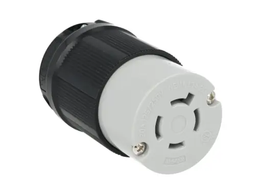 [WJ-9420B] WJ-9420B — CONTACTO INDUSTRIAL CON SEGURO 20A/125VCA-250VCA, 3 POLOS (3 FASES) + TIERRA, TOMA AEREA